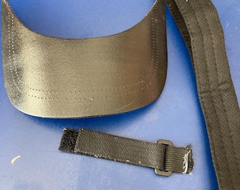 Recycled hat making supplies, hat bill inserts, pre-cut sweat bands, Velcro closure, sets of five or 1 one of each