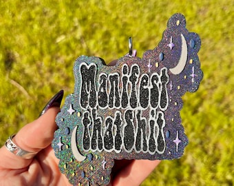 Manifiéstalo Fresco / Divertido Frescor de Coche para Adultos / Regalos Personalizados / Regalo Personalizado / Frase Fresco / Accesorio para Coche