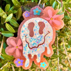 Retro Melty Face Car Freshie | Melted Face Car Freshie | Old School Car Freshie | Car Accessories | Custom Gifts