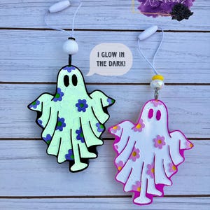 Retro Ghost Car Freshie | Spooky Large Car Freshie | Ghost Freshie | Adult Car Freshie | Fall Freshie | Car Accessories