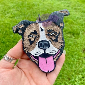 Pitbull Car Freshie | Beaded Car Freshie | Custom Gifts | Personalized Gift | Pitties | Dog Freshies