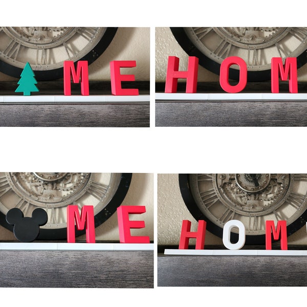 3D Printed Customizable, Personalized, Modular Name/Letter Display for Home, Office, Work, Bedroom