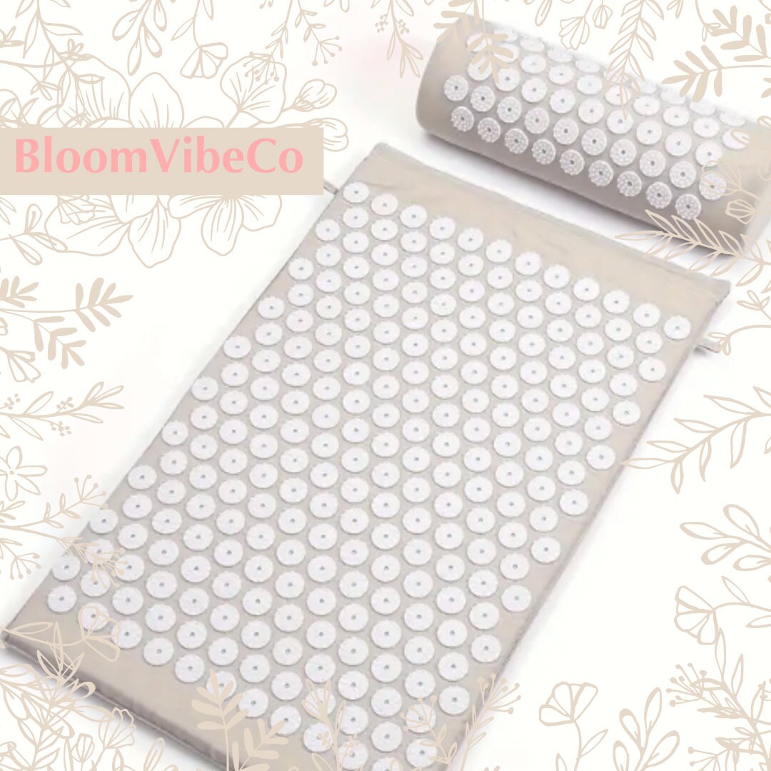 Acupressure Mat Back Neck Pain Tension Stress Relief Headache Etsy