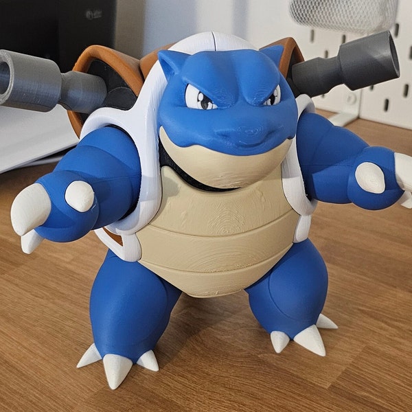 Pokemon: 3D Printed Blastoise -- 7" Tall Fully Assembled (Please Read Description)