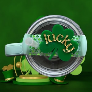 Cute St. Patrick’s Day Tumbler name tags- 20,30 & 40 oz sizes -Your tumbler deserves a name!