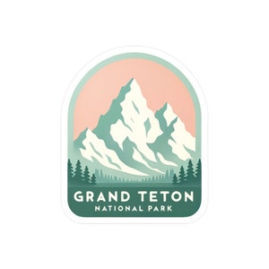 Grand Teton Nationalpark Vinyl Aufkleber