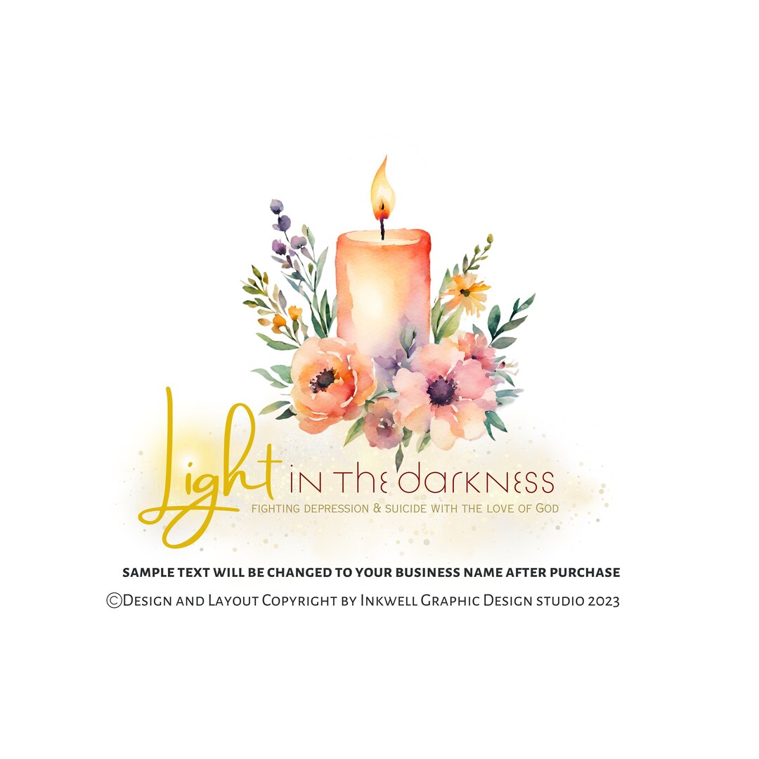 Candle Logo, Light Logo, Christian Logo, Ministry Logo Etsy