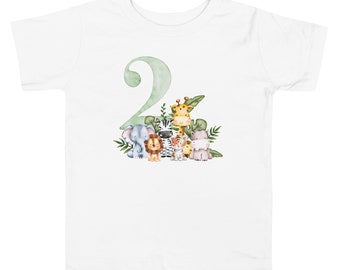 T-shirt à manches courtes pour tout-petit, cadeau 2e anniversaire, cadeaux pour tout-petit, vêtements pour tout-petit, cadeau pour 2 ans, vêtements pour tout-petit