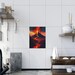 Volcano Volcanic Eruption Ceramic Photo Tile 6x8'' - Etsy