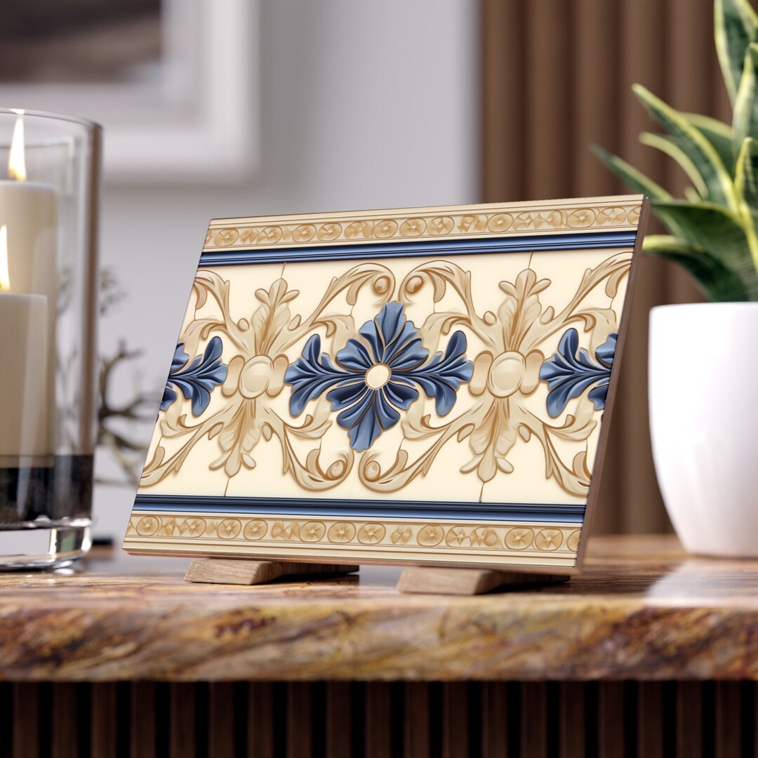 Art Nouveau, Art Deco, Decorative Tiles Ceramic Photo Tile 8x6 Inches