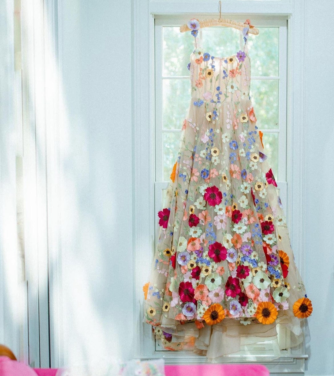 【Since Then】Floral Suspender Classy Resort Fairy Dress Summer Women Maxi Long Fairy Beach Dress Spaghetti Strap