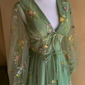 Fairy Floral Dress Women 2026.Fairycore Sage Green Forest Fairy Floral Dress Plus Size Prom Corset ...