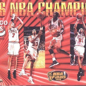 1997 Chicago Bulls Champs Starline Poster OOP 