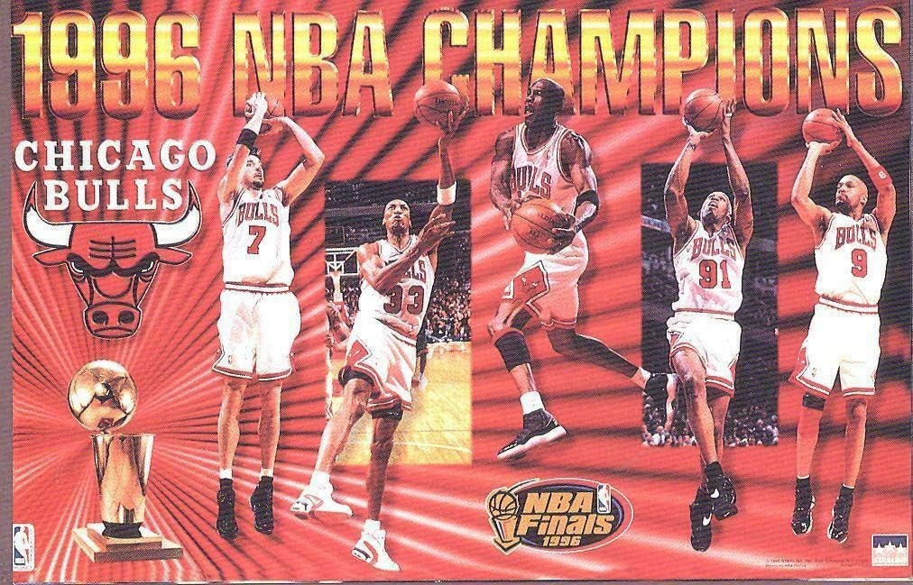 Poster Bulls Playoffs 1996 Nba Finals 1996 To 1997 Chicago Bulls