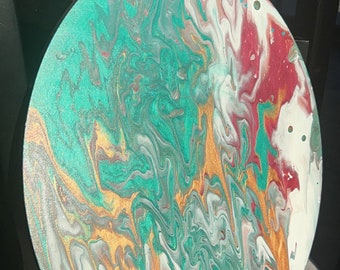 OUT OF STOCK Original Acrylic Pour (20x16in)