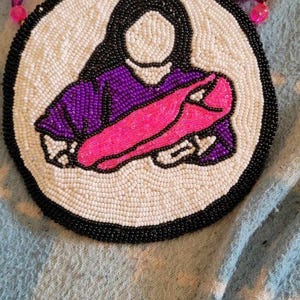5&quot; beaded mother daughter medallion
