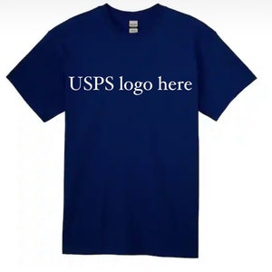 Camiseta de manga corta del Servicio Postal de los Estados Unidos (USPS) Camiseta de cartero Azul claro Azul marino Estándar O logotipo único Envíeme un mensaje para obtener una foto