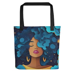Blue Celestial Goddess - Tote Bag