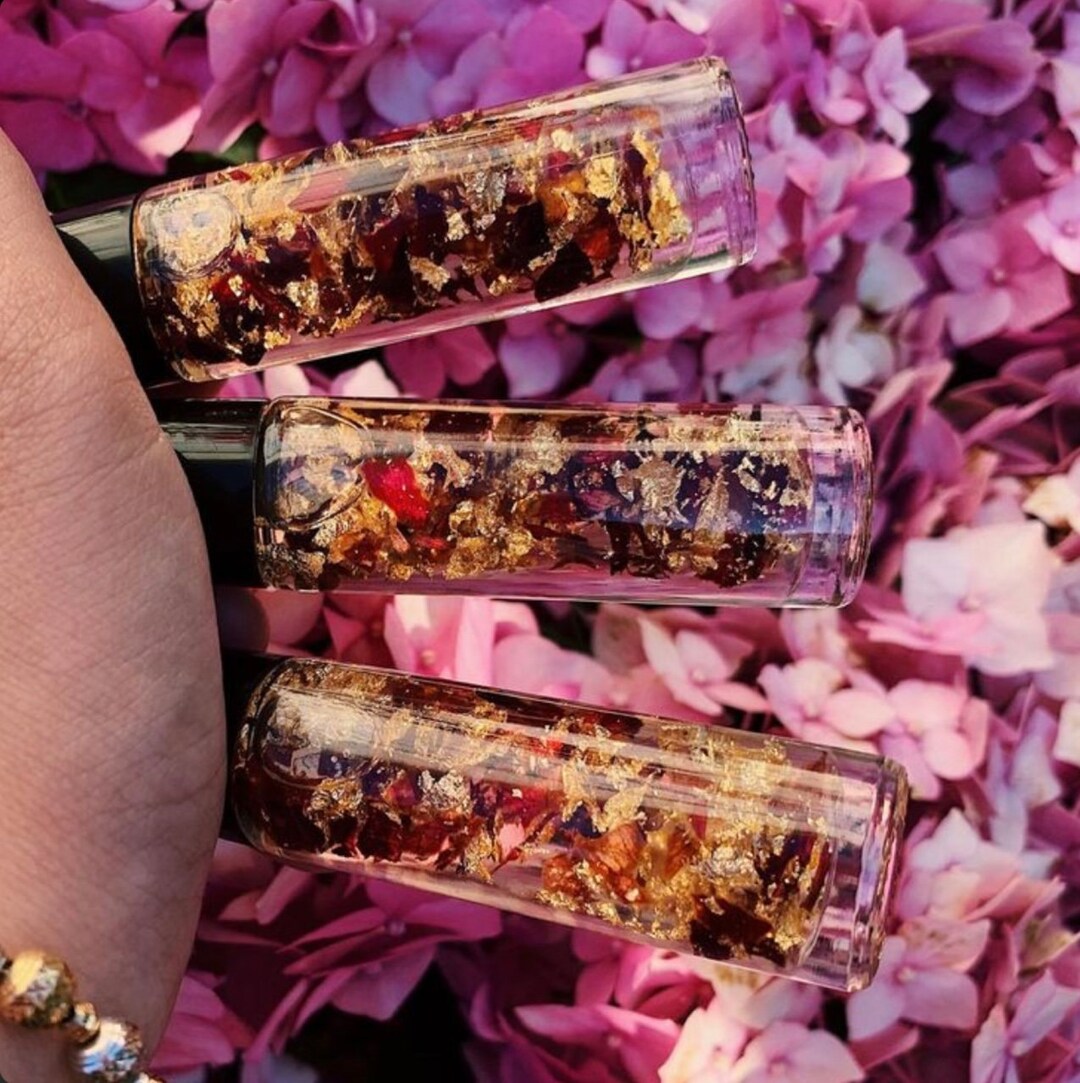Wholesale 24k Gold Rose Lip Oil, Lip Gloss Wholesale, Lip Balm, Gold