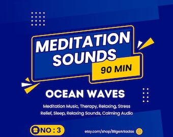 Meditation Sounds, Relaxing Sounds Of Ocean Waves, Meditation Music, Therapy, Relaxing, Stress Relief, Sleep, Relaxing Sounds, Calming Audio