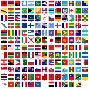 540 Flags SVG Bundle, Flag PNG, World Flags SVG, Country svg, Country Flag svg, Patriotic svg, Flag Vector, Digital File, Instant download zdjęcie 2
