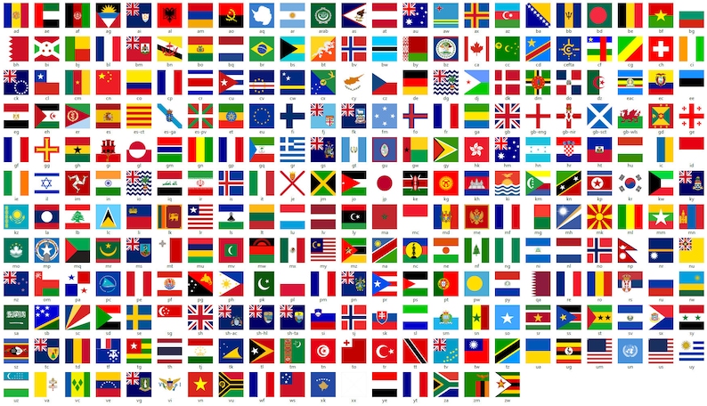 540 Flags SVG Bundle, Flag PNG, World Flags SVG, Country svg, Country Flag svg, Patriotic svg, Flag Vector, Digital File, Instant download zdjęcie 2