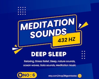 432Hz Deep Sleep Meditation Sounds, Sound Therapy, Relaxing, Stress Relief, Sleep, nature sounds, ocean waves, Gaia sounds, Meditation Music