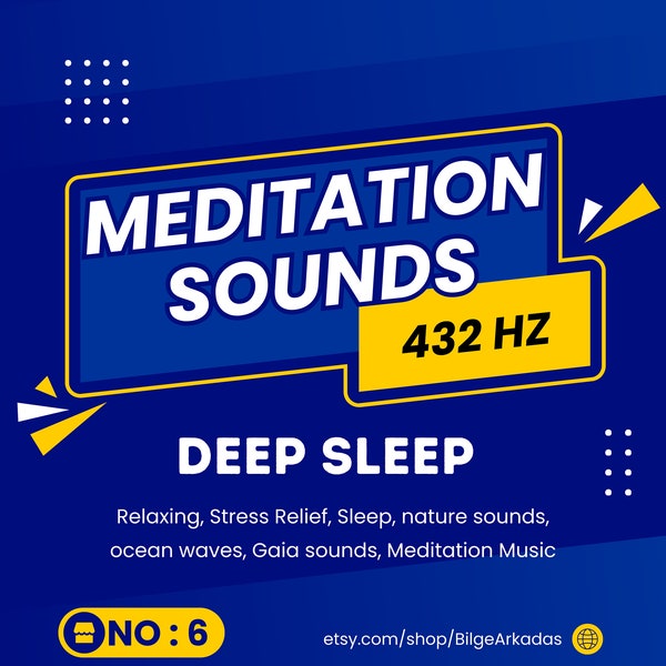 432Hz Deep Sleep Meditation Sounds, Sound Therapy, Relaxing, Stress Relief, Sleep, nature sounds, ocean waves, Gaia sounds, Meditation Music