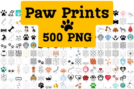 Paw Print Png Bundle, Paw Heart Png, Dog paw Png, Paw Png, Dog Mom Png, Dog Lover Png, Paw Print Clipart Silhouette, Animal Paw, Dog Print