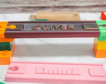 Personalized 3d Printed Train Rails, Compatible with Brio, Thomas the Train, and IKEA trains, Montessori Toy, Pretend Play