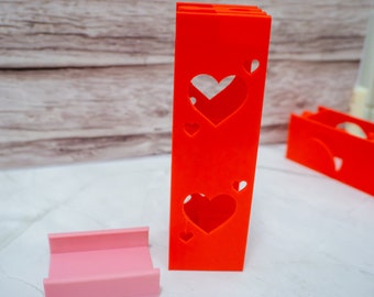 3d Printed Heart Tower, 3 levels, Compatible with Brio, Thomas the Train, and IKEA trains, Montessori Toy, pretend play(x2)