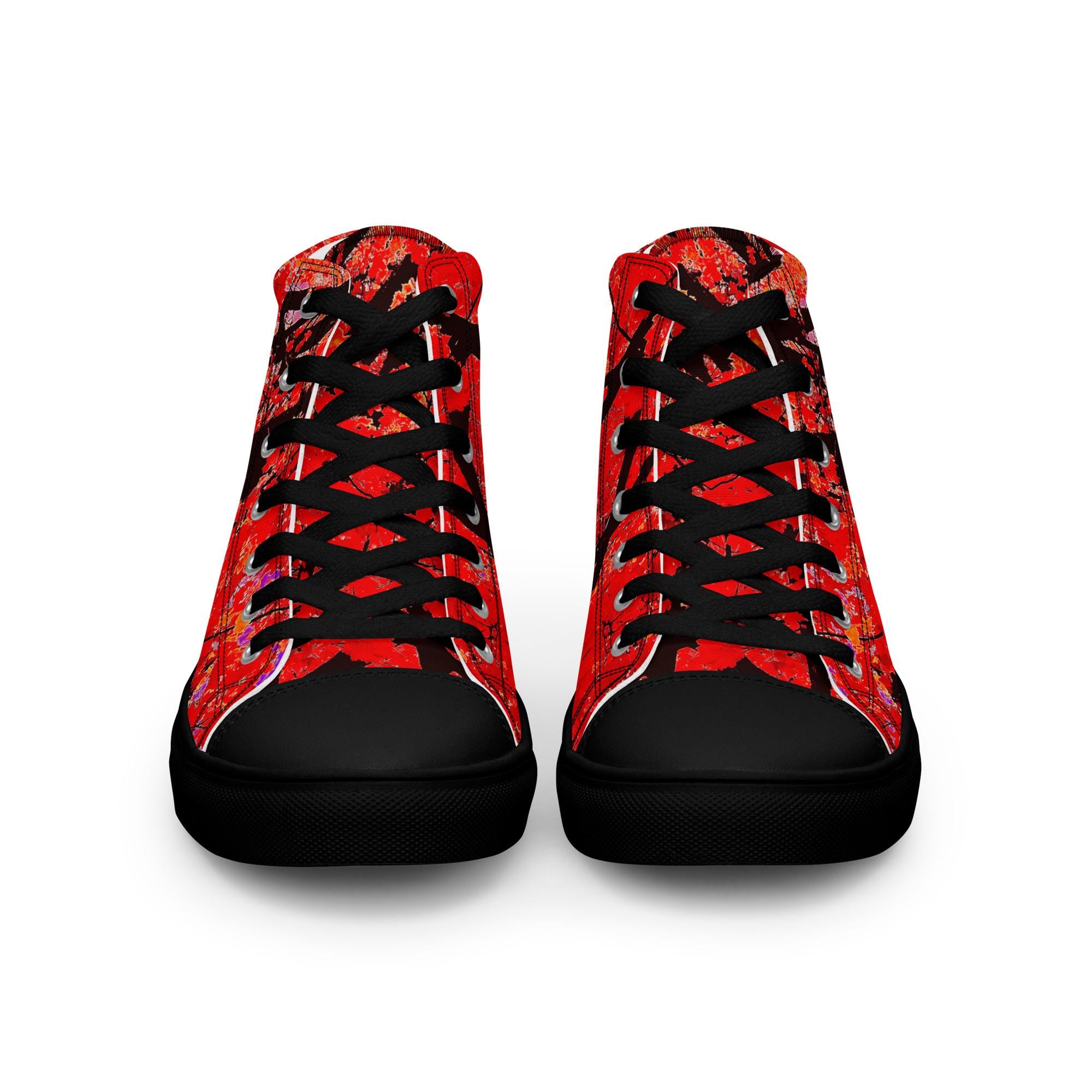 Women's high top canvas shoes