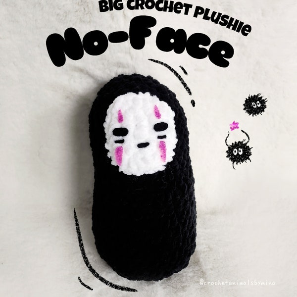 spirited away no face crochet plushie anime chihiro häkel kuscheltier