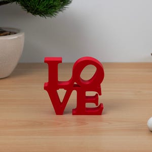 Love Sign Decor for Event Love Sign for Birthday Love Sign Gift Love Sign for Valentines Day Love Decor for Tabletop Love Sculpture