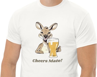 Australian Kangaroo 'Cheers Mate' Unisex T Shirt