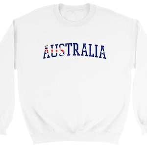 Unisex Australia Flag Colors Sweatshirt - Cozy, Classic Fit - Gift for Australians