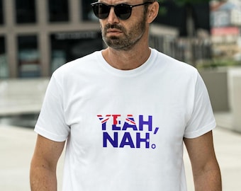 Camiseta australiana "Yeah Nah": divertida camiseta con jerga australiana