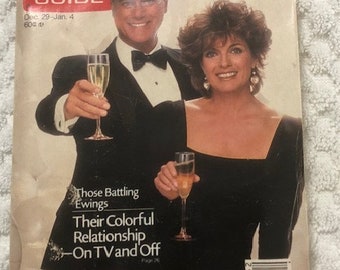 Vintage TV Guide Dec. '84-Jan '85 Dallas Larry Hagman Linda Gray-Baltimore Ed.