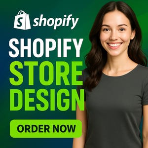 Custom Shopify Website Design, Ecommerce Website Set up, Custom Website Design and Branding | Minimalist Store - 1 Month Support