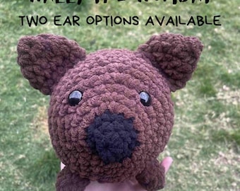 Crochet Wombat PATTERN PDF Download Beginner Friendly Amigurumi Stuffed Animal Patterns Australia