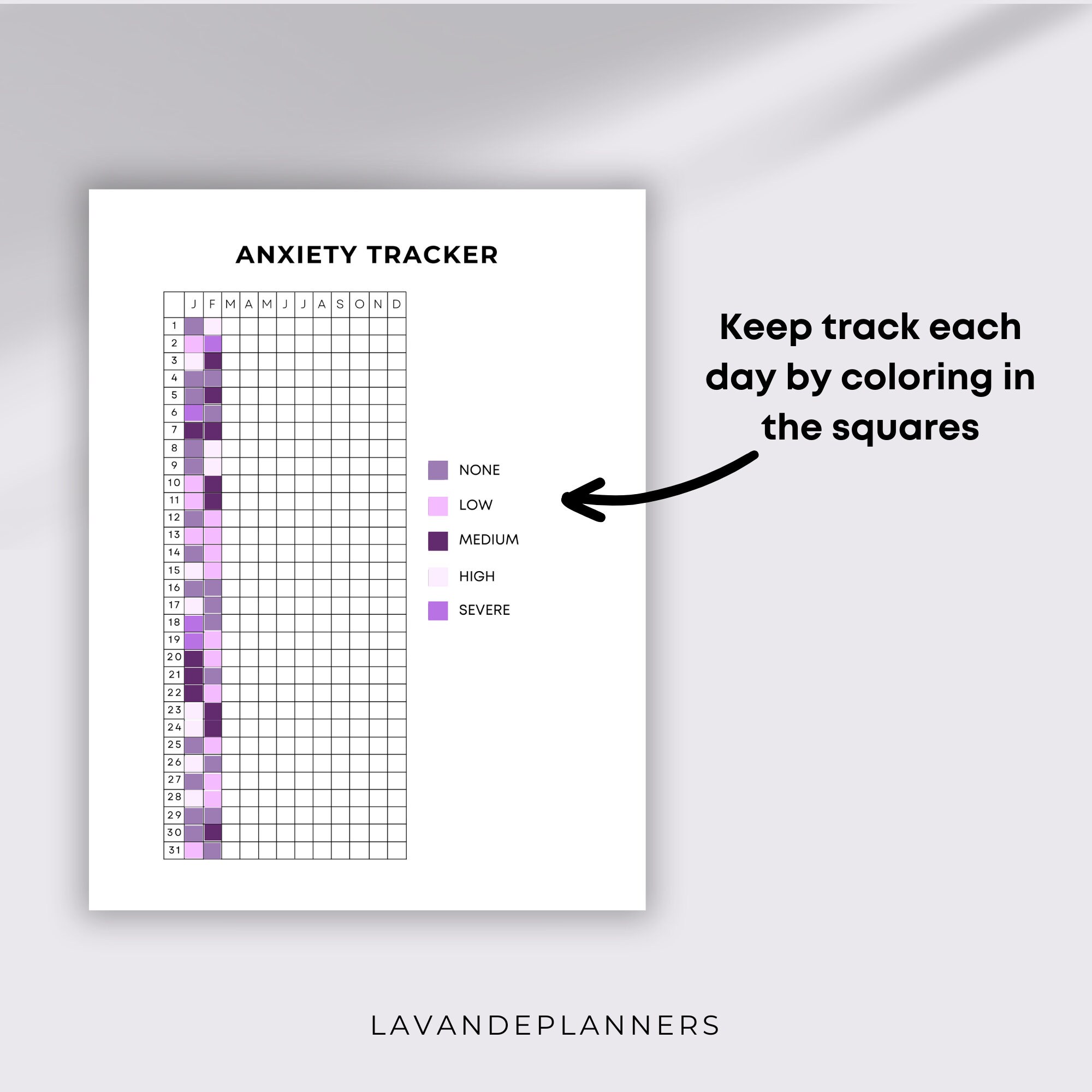Anxiety Tracker Printable Mood Tracker Habit Tracker Anxiety Journal Anxiety Tracker Printable Mood Tracker Habit Tracker Anxiety Journal