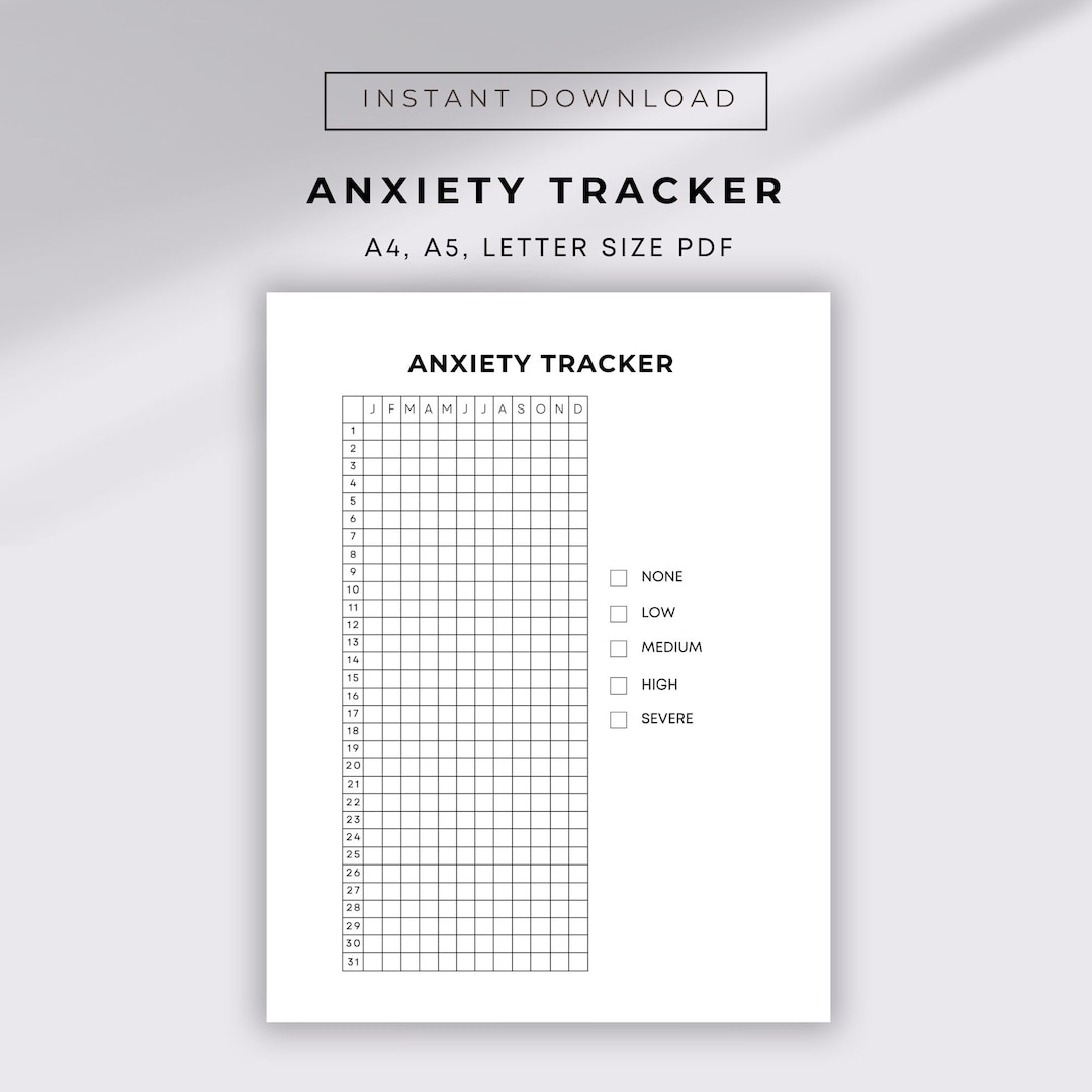 Anxiety Tracker Printable Mood Tracker Habit Tracker Anxiety Journal Anxiety Tracker Printable Mood Tracker Habit Tracker Anxiety Journal