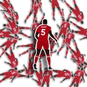 Konate Liverpool FC Sticker: Waterproof Vinyl Soccer Decal