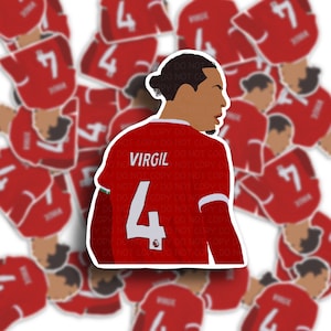 Virgil Van Dijk Sticker | Liverpool | LFC | Premier League Soccer