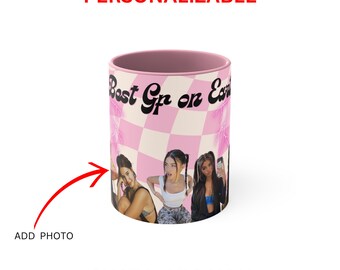 Personalized Girlfriend Mug, Photo Gift, Best Girlfriend, Girlfriend, Partner, Pink, Baddie,  Valentines day, Gift for Her