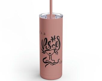 Pisces Tumbler, Star Sign Tumbler, Zodiac Tumbler, Horoscope Tumbler