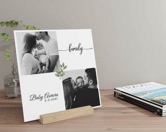 Personalised Photo Print Solid Oak Photo Frame