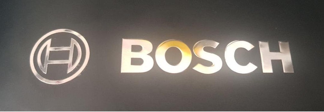 Bosch Appliance Sticker Metal Chrome Decal, Dishwashers, Washers ...