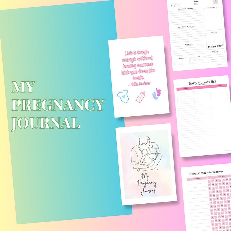 Printable Pregnancy Journal - Etsy