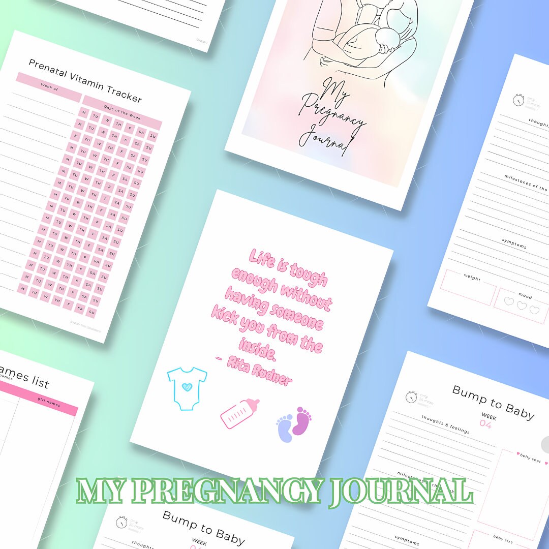 Printable Pregnancy Journal - Etsy